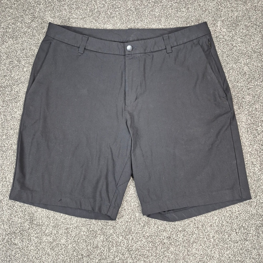 Lululemon Commission Shorts Mens 36 Black 9" Inseam Golf - Picture 1 of 8
